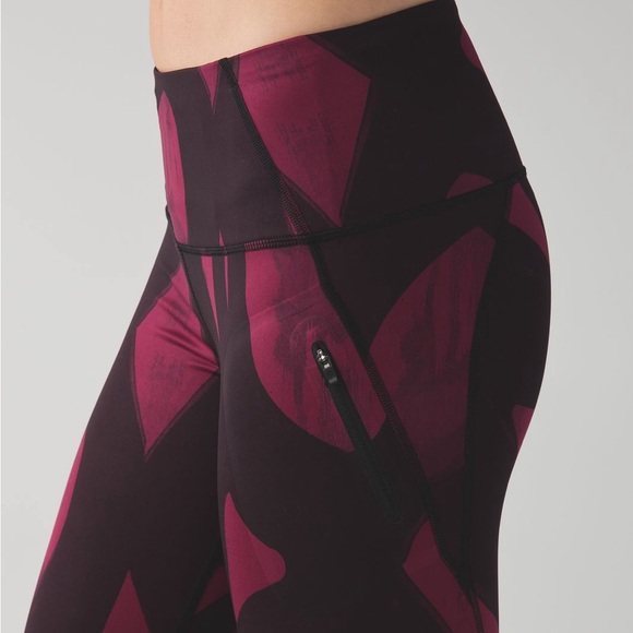LULULEMON All Sport Crop Leggings Back Spin Stroke Dashing - Picture 6 of 12